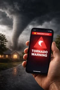 Image depicting severe weather warning